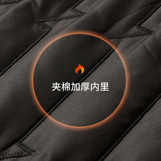 Shanshan Jacket Men's Padded Thickened Stand Collar Windproof, Warm, Sturdy, Wear-Resistant Fashion Casual Executive Business Jacket