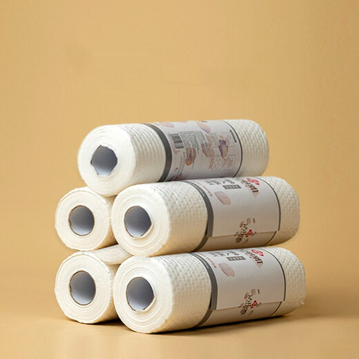 Jie Liya (grace) disposable lazy rag kitchen wet and dry household cleaning oil stain paper thickened washable dishcloth MRJ129 single roll 50 pieces/roll Jie Liya (grace) disposable lazy rag kitchen wet and dry household cleaning oil stain paper thickened washable dishcloth MRJ129 single roll 50 pieces/roll
