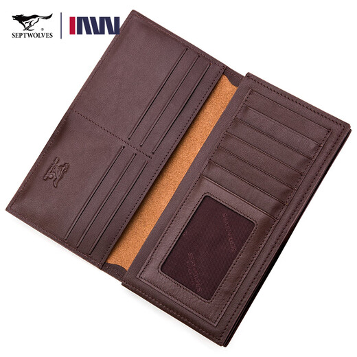 Sieben Wolf Wallet Herren Long Leder Herren Brieftasche für Männer integriert 2025 New Cowhide High-End Business Herren Brieftasche Neuer Stil gestartet