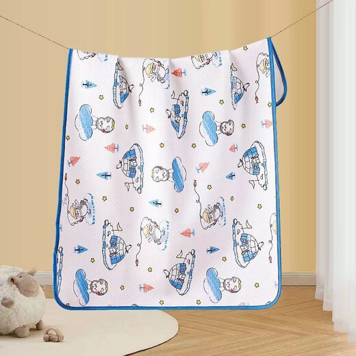 迪士尼（Disney）透气可洗隔尿垫婴儿童大号防水垫新生儿用品尿布垫姨妈月经垫 【彩虹小熊】A类纯棉+防水 70*100cm【一条】