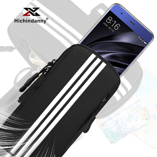 HICHIN DANNY running mobile phone arm bag sports mobile phone arm bag unisex mobile phone bag arm bag wrist bag fitness equipment purple