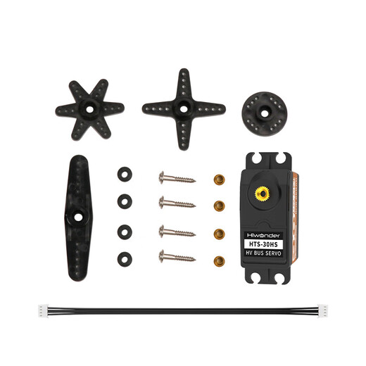 Huaner Intelligent Serial Magnetic Encoding Bus Servo 30KG Torque Single Axis High Speed High Precision Large Torque with Feedback HTS-30HS Robot Manipulator Servo Bus Servo Controller + Handle