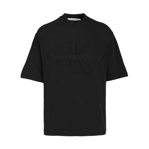 卡尔文·克莱恩奢侈品男装男士休闲短袖11976礼物 黑色 2XL