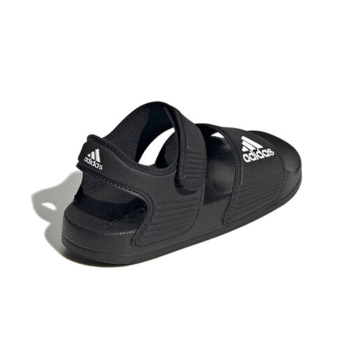 Adidas children's shoes open toe children's sandals summer style boys and girls Velcro soft bottom small and big children's beach shoes GW0344 GW0344 black size 39/6uk/foot length 24cm