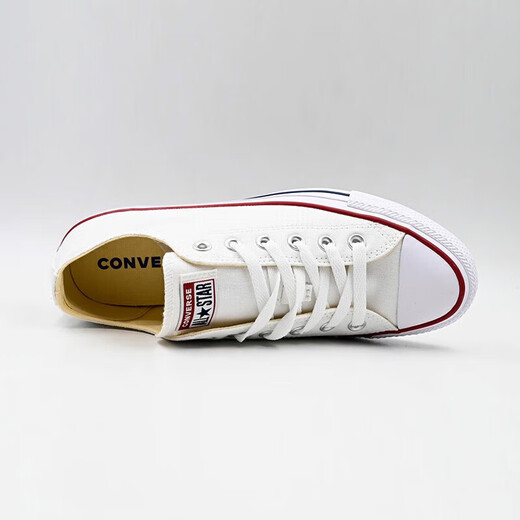 Converse All Star Canvas Schuhe Herrenschuhe Frauenschuhe Klassiker Low Top Sports Casual Schuhe Neutrales Paar Weiß 101000 Weiß Evergreen 35