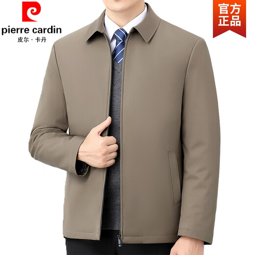 Pierre Cardin middle-aged cotton-padded jackets for men, quilted jackets for middle-aged and elderly dads, autumn and winter thickened jackets, thin cotton-padded jackets, knitted jackets, upgraded zippers - thickened cotton-padded navy blue L 170/92A Recommended 125-140 Jin Jin equals 0.5 kg