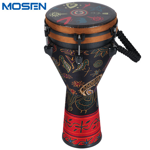 莫森（MOSEN）10英寸专业非洲鼓 碳纤维材料丽江手拍鼓 可调音时尚款 山河异域
