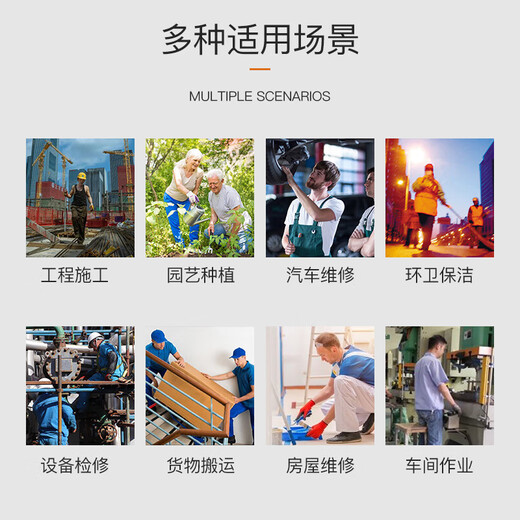 Worker Cotton Yarn Gloves Labor Protection Wear-resistant, non-slip and breathable Labor Working on the Construction Site GZ-ST Blue Side Line 24 Payments