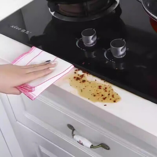 Kitchen cotton gauze dishcloth fiber absorbs water and does not stick to oil cleaning rag dish towel bulk scouring pad scouring pad 3 pieces