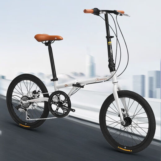 Muyong folding bicycle for adults with trunk 2024 new brand men and women ultra-light portable variable speed bicycle D5C 7-speed 20-inch steel frame cable disc matte gray