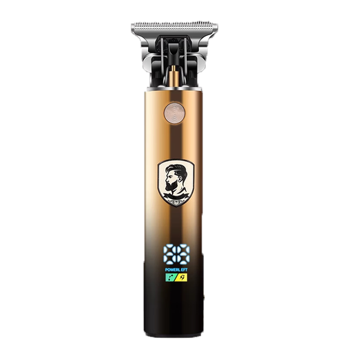 Mingjupai alemán Seiko Caballero de cabello eléctrico Electric Electric Shaveving Sweve Sweve Sword All-in-One Máquina de cabeza calva Artefacto para hombres Gold Lcd [Seiko alemán] Conjunto de corte de pelo profesional de siete piezas