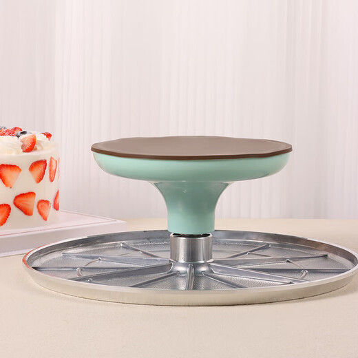 Baijie cake decorating table turntable baking tools aluminum alloy birthday cake household commercial special tools rotating anti-slip 10-inch decorating table