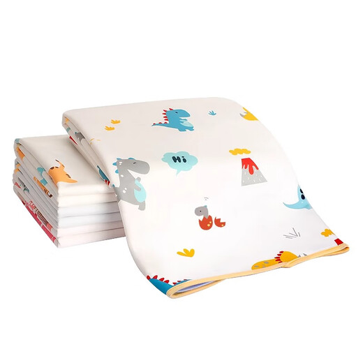 Separador de orina ketaoqi para bebés y niños pañales impermeables y transpirables lavables a gran tamaño para bebés sábana durante la noche tía colchón de menstruación 1 paquete [lindo dinosaurio] -7A Modelo mejorado 100x180cm