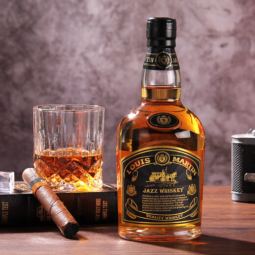 路易玛迪尼（Louie mardini）进口洋酒爵士谷物威士忌700ML40度高度烈酒 酒吧KTV调和酒 单支