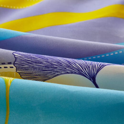 Playboy (PLAYBOY) four-piece bed set simple style autumn and winter thickened skin-friendly brushed bed sheet quilt cover student dormitory single home 4-piece return to nature 2.0 meter bed sheet four-piece set 200*230cm