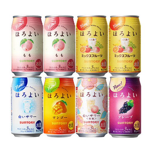 Horoyoi Suntory Fruit Wine 6 вкуса 350 мл*8 банок коктейли с низкосортными девушками со слегка пьяными подарками