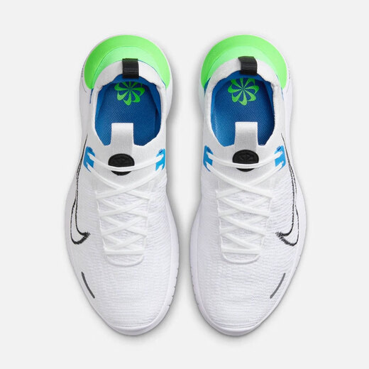
Nike (NIKE) men's shoes 2025 new summer FREE RN FK barefoot sports shoes cushioning running shoes breathable casual shoes FB1276-104 white black blue green 40