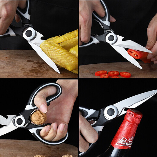 Baige Knives Kitchenware Set Household Cutting Crackers Bamboo Cutting Board Cutting Board Spatula Spoon Fruit Knife Scissors Kitchen Utensils Combination [Eight-piece Set] Kitchen Knife + Cutting Board + Scissors + Fruit Knife Planing + Spatula Spoon Three-piece Set
