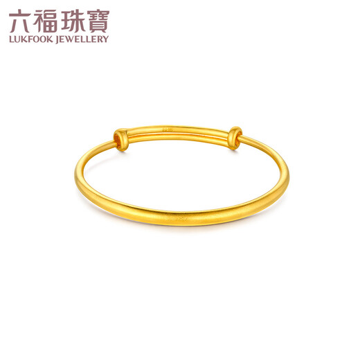 Liufu Schmuck Fuman Family Erbstück Serie Voller Gold einfacher Elementarkreis Alte Gold -Baby -Armband G21TBGB0008 9,92G (einschließlich Arbeitskosten 675 Yuan)