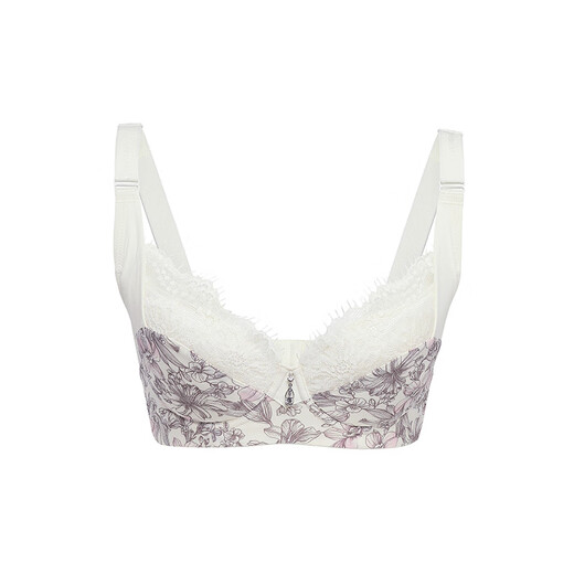 Leichtigkeit bestickter Spitze Speicher Ringfunktion Einstellungsformular für Frauen E1048 Off-White Print 80F