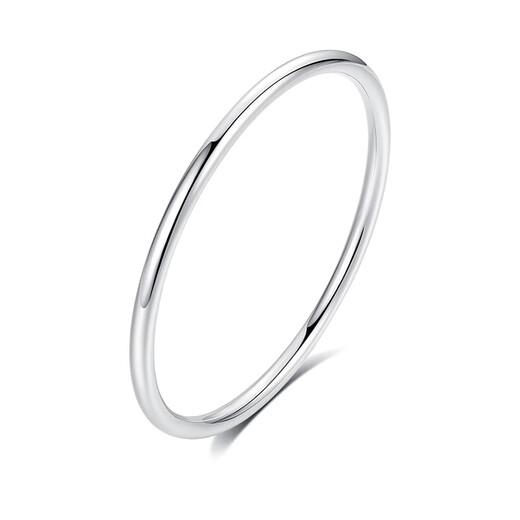 BOC Yijin PT950 Aperture Platinum Bracelet for Women Platinum Bracelet Plain Ring Bracelet Birthday and Valentine's Day Gift for Girlfriend and Wife Platinum Plain Ring Bracelet Gold Weight Approximately 10g 56#