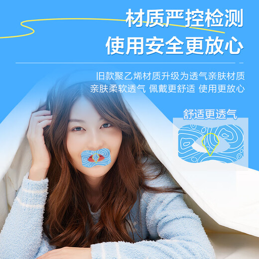 Borsu德国成人款闭嘴巴口贴口鼻呼吸封嘴张嘴睡觉呼吸打呼噜矫正贴器