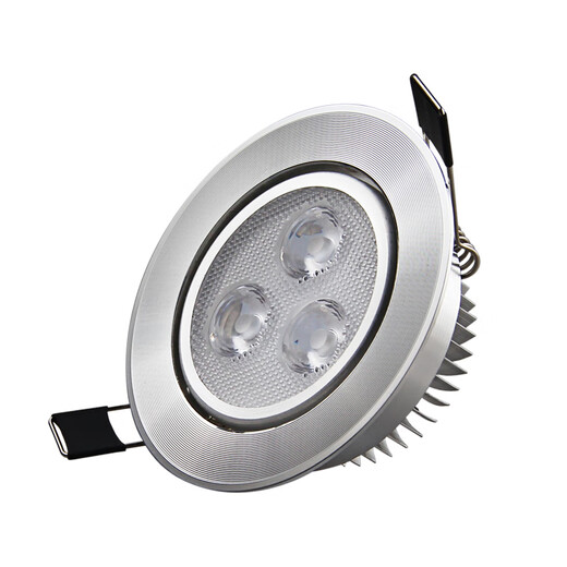 祎琳（yilin）led射灯筒灯嵌入式洞灯天花灯背景墙3w12w客厅服装店过道牛猫眼灯 黑色3w暖光6.5-7.5