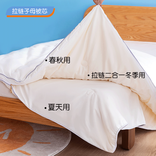 BlueBlue Type A washed cotton kindergarten quilt three-piece set pure cotton spring and autumn towel embroidery for children entering kindergarten with nap core set Washed cotton towel embroidery Cute Carrot Rabbit-HL (Type A pure cotton) three-piece set (excluding core)