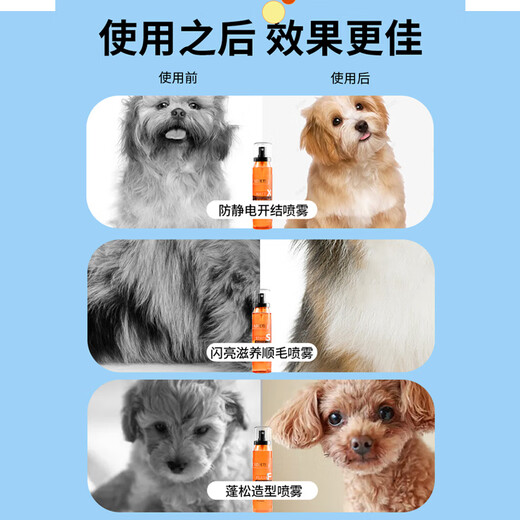Blackbird pet knot-opening spray cat and dog anti-static knot-opening spray to protect dog hair conditioner moisturizing pet styling hair care non-static knot-opening spray