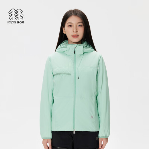 KOLON SPORT Technical Women's Cotton Jacket Slim Fit Hooded Warm Cotton Jacket Warm Inner Fishing Suit