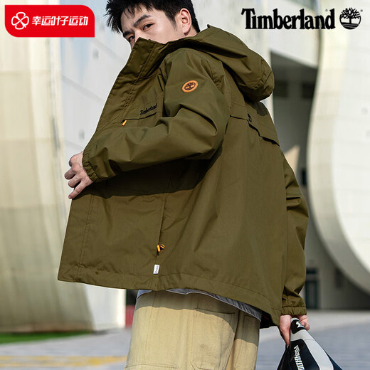 添柏岚（Timberland）连帽夹克男装冬季新款运动服户外防风衣休闲保暖外套A695W A695W001 165/XS