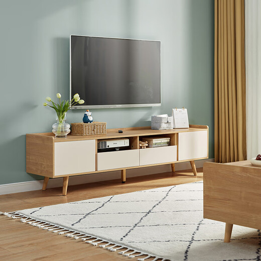 
Lin's home Nordic style small living room simple TV cabinet tea table combination set modern tea table PY1M