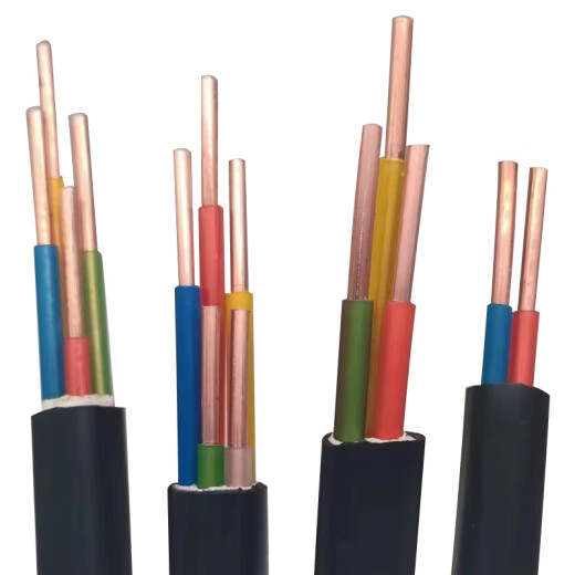 DELIXI national standard copper core yjv cable 2345 core 2.54610 square charging pile three-phase four wire cable YJV national standard copper core 2*2.5 square 10