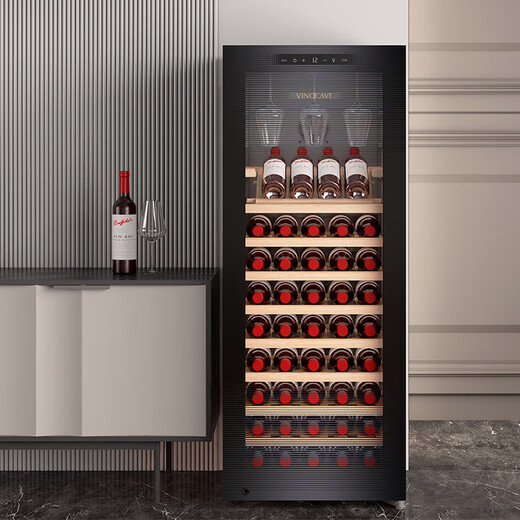 Vinocave wine cabinet constant temperature red wine cabinet household first-class energy efficiency wine cellar-level moisturizing refrigerator with built-in air-cooled frost-free refrigerator CWC-200A 85 bottles