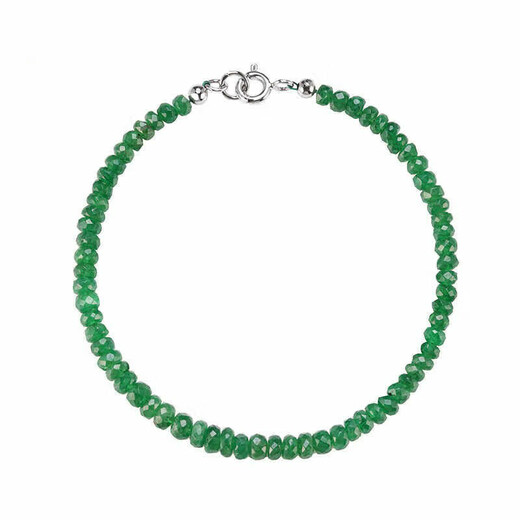 Muchen tsavorite necklace bracelet necklace gemstone set tsavorite green necklace + 18K tail chain