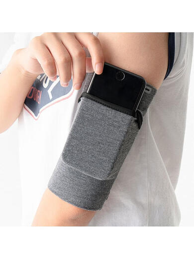 Mobile phone strap arm sports running mobile phone arm bag sleeves unisex wrist bag outdoor fitness hand blue S (suitable for arm circumference 19-23cm)
