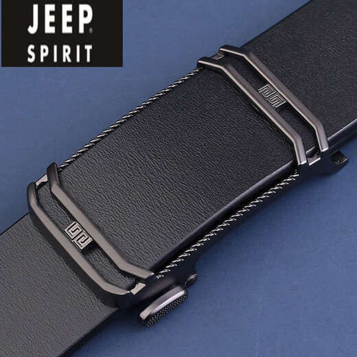 Jeep Spirit Belt Мужской подлинная кожаная кожаная кожаная пояс Универсальный внутренний износ Дня Святого Валентина Ретро повседневные джинсы. Простой тренд дизайна 1503 Гразовая пистолет [коричневый ремень] 115 см (2,6-2,8 фута)