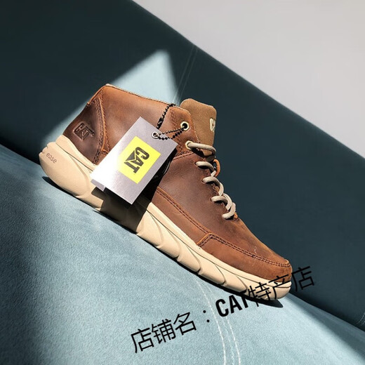Caterpillar 2024 Neues High-Top-Schnür-up-Männerzehenschicht Cowide Crazy Horse Leder reiben Farbe Leichte Arbeitskleidung Martin Boots Brown 40