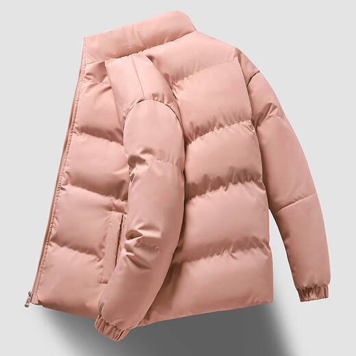 Cotton-padded clothes for men and women, autumn and winter new style 2024 trendy brand short cold-proof and warm jacket black 2XL 135-150Jin Jin equals 0.5 kg