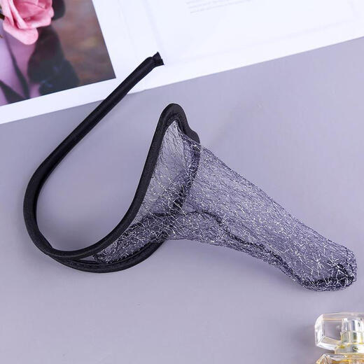
Airuru's new product men's sexy underwear sexy lace markless womb underwear belt cover men's thong women's clothing big guy love black edge gold silk equal size