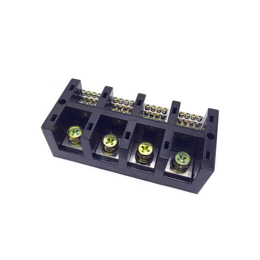 Three-in and multiple-out branch terminal JHT high-current three-phase four-wire high-power terminal block splitter wire four-in and twelve-out (1 minute 3) 250A four-in and twelve-out (1