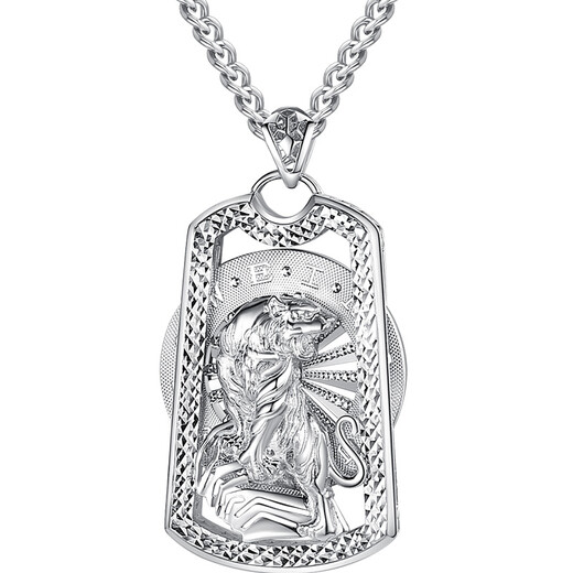 Miss JuJu pt950 platinum pendant men's domineering tiger down the mountain platinum pendant can be rotated when coming. Pendant about 30g + delivery cotton lanyard. According to the actual hair, more refunds and less supplements.
