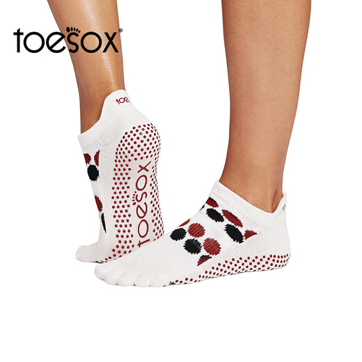 Toesox yoga socks toe socks Pilates socks sweat-absorbent non-slip sports socks Low Rise dark blue S (size 34~38)