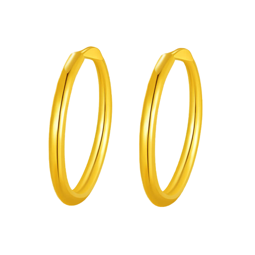 Gold and Silver Gold Earrings 999 Pure Gold Hoop Earrings Priced Birthday Gifts for Girlfriends Christmas Gifts Earrings The weight of the earrings will be refunded if the weight is higher, about 1g