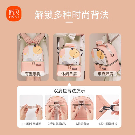 Xinbei Xinbei Mama -Tasche, Milchbeutel, gekühlte Muttermilch tragbare Isolationsbeutel, blaue Eismilchspeicherung und frischer Eisbeutel