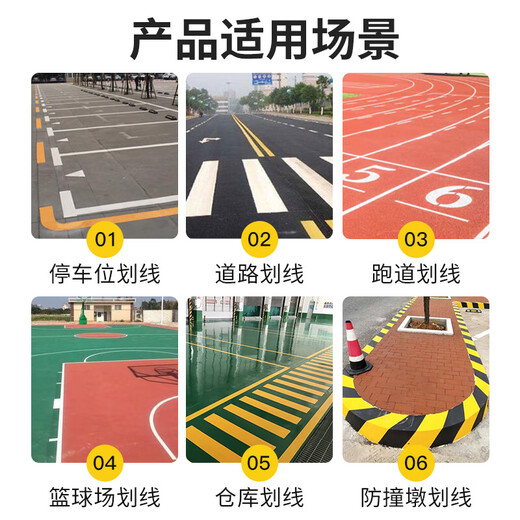
Bocili/BOTNY parking space line paint, floor marking paint, road road landmark marking mark self-spraying yellow 700g Model: B-2156 1 bottle