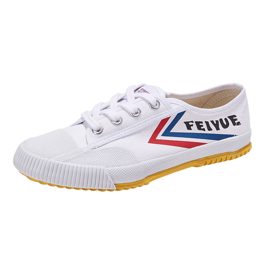 
Feiyue official canvas shoes men's shoes summer breathable women's shoes Shaolin soul track and field jogging shoes couple casual sports shoes men classic white red blue 41 one size larger