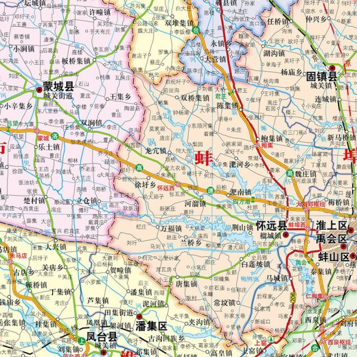 
Anhui map 2025 Anhui Provincial Government Transportation Geographic Map 1068*749 mm