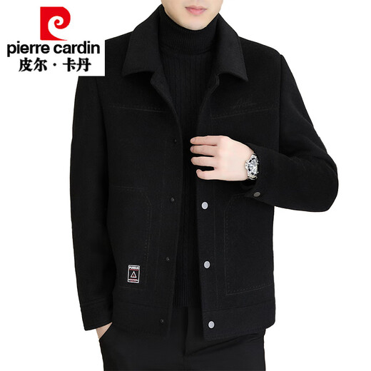 
Pierre cardin woolen jacket for men short double-sided nylon coat autumn and winter new high-end men's thickened down woolen jacket N2308/khaki regular M suitable for 95-115Jin [Jin equals 0.5 kg]
