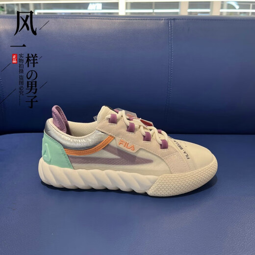 Fila Fila summer and autumn men's and women's rope shoes pioneer sneakers casual sports shoes F12W M333201 women's FSG snow white/three-strand green 36